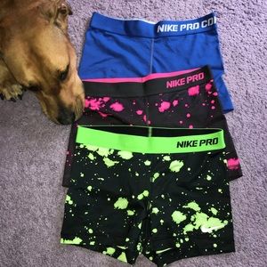 Small Nike Pro Spandex Shorts